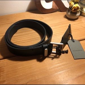 ALL SAINTS 1-inch black belt